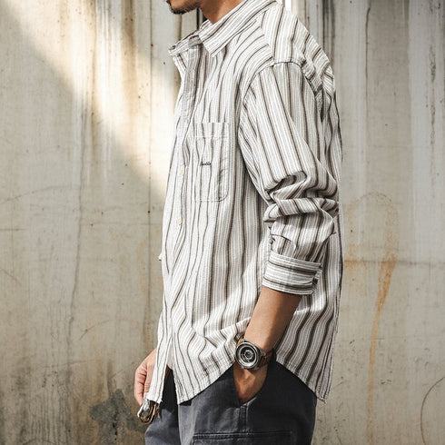 Vintage Stripe Relaxed Shirt P1847